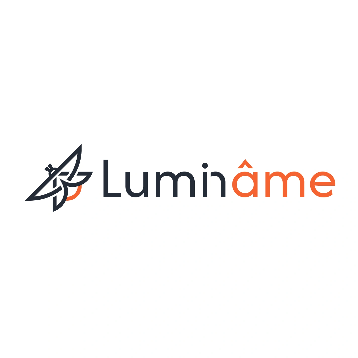 Luminâme large negative logo